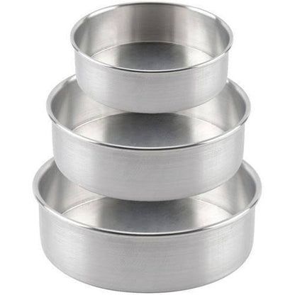cake pan - 3 pcs cake pan with 3 piping bag free Bake Molds cake pan 6,7 and 8 inches