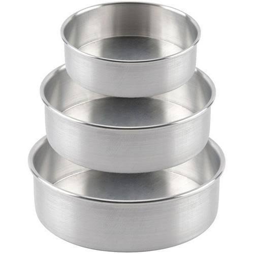 cake pan - 3 pcs cake pan with 3 piping bag free Bake Molds cake pan 6,7 and 8 inches