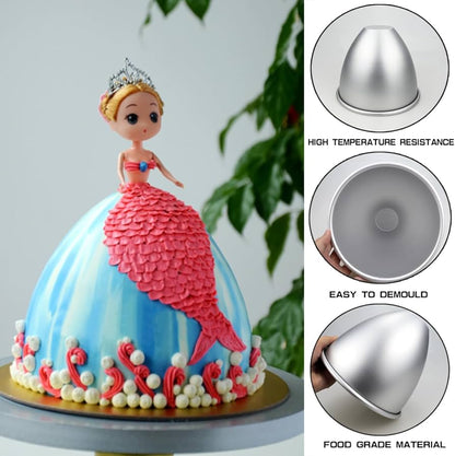 Doll mould 4 inch cake pan best quality Doll Cake Mold Large size 4 inches silver