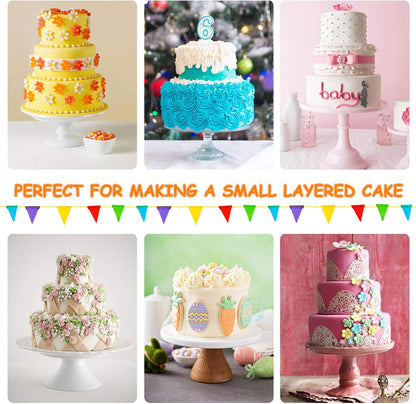 cake pan - 3 pcs cake pan with 3 piping bag free Bake Molds cake pan 6,7 and 8 inches